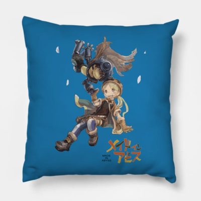 Made In Abyss Reg And Riko Throw Pillow Official Made In Abyss Merch