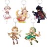 Anime Keychain Made In Abyss Riko Nanachi Acrylic Keyring strap Figure Hanging Accessories 6cm 2 - Made In Abyss Store