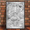 Made In Abyss Map Anime Movie Poster Wall Art Picture Posters and Prints Canvas Painting for 4 - Made In Abyss Store