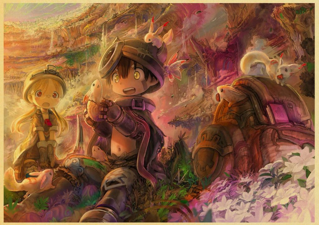 Made In Abyss anime retro poster sticker bar wall stickers decorative mural wall decoration home 15 - Made In Abyss Store