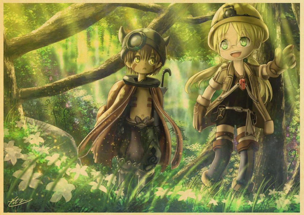 Made In Abyss anime retro poster sticker bar wall stickers decorative mural wall decoration home 17 - Made In Abyss Store
