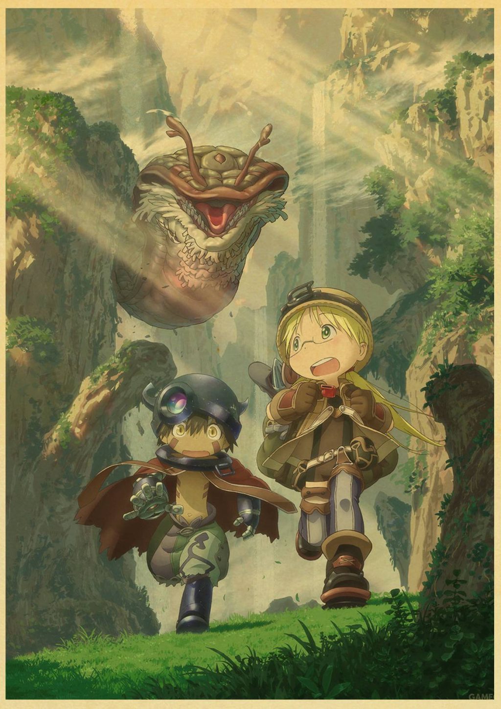 Made In Abyss anime retro poster sticker bar wall stickers decorative mural wall decoration home 5 - Made In Abyss Store