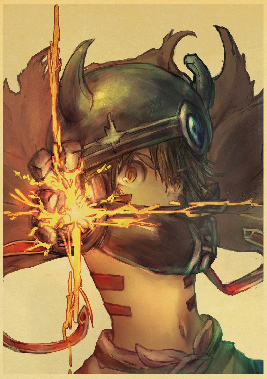 Made In Abyss anime retro poster sticker bar wall stickers decorative mural wall decoration home 9 - Made In Abyss Store