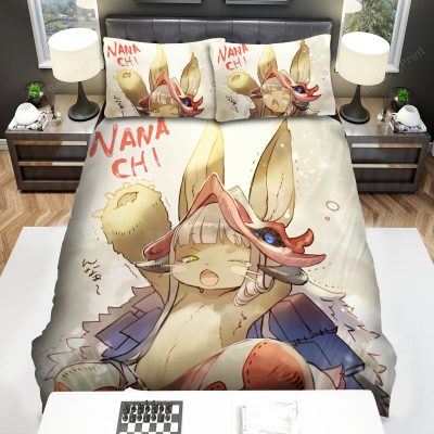 made in abyss nanachi wakes up bed sheets spread duvet cover bedding sets - Made In Abyss Store