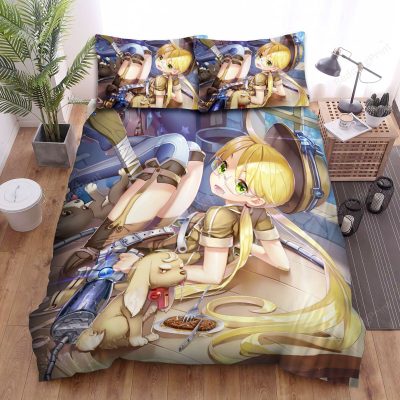 made in abyss riko amp her dog artwork bed sheets spread duvet cover bedding sets - Made In Abyss Store