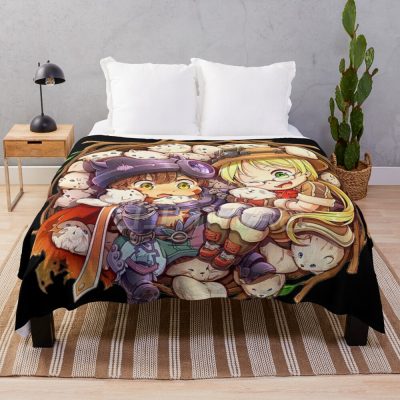 Made In Abyss Anime / Reg And Riko Throw Blanket Official Made In Abyss Merch