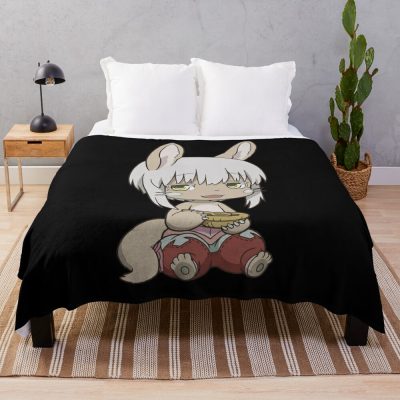 Chibi Nanachi Made In Abyss Kawaii Throw Blanket Official Made In Abyss Merch